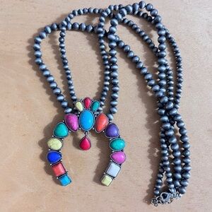 Colorful Native Style “Squash” Necklace